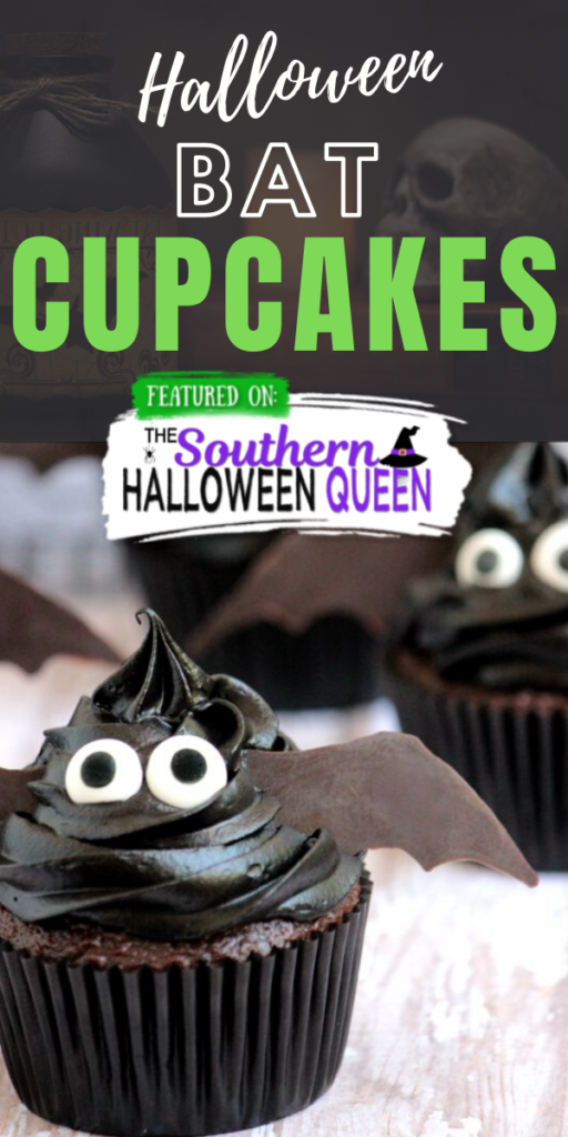 Bat Cupcakes - Ready for an easy cupcake that you can make for your Halloween Party? These Bat Cupcakes are exactly what you've been looking for!