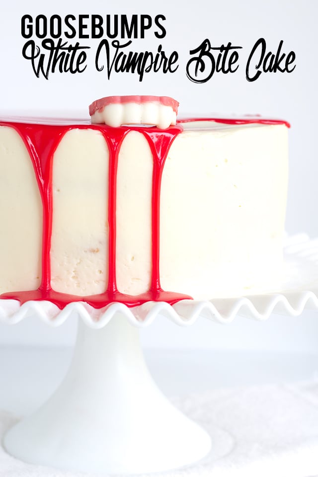 White Vampire Bite Cake