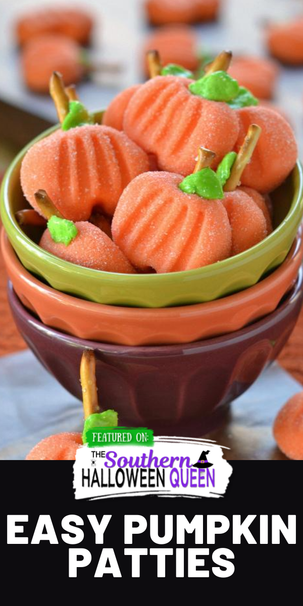 Delightfully easy Pumpkin Patties are the perfect no-bake treat to celebrate the season with. The cute factor here is off the charts! via @southernhalloweenqueen