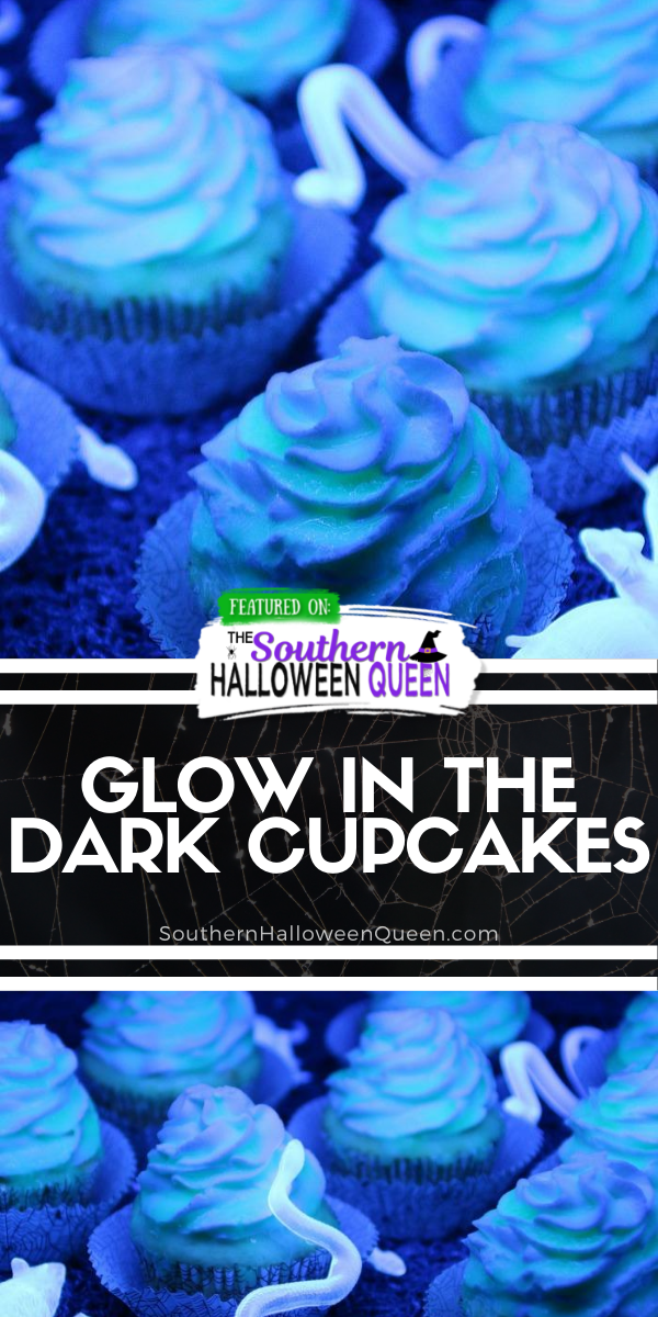 HOW TO MAKE GLOW IN THE DARK CUPCAKES - These Glow in the Dark Cupcakes will put your kids {and adults} in awe of you, but Shhh…don't tell them…they are really easy!  via @southernhalloweenqueen