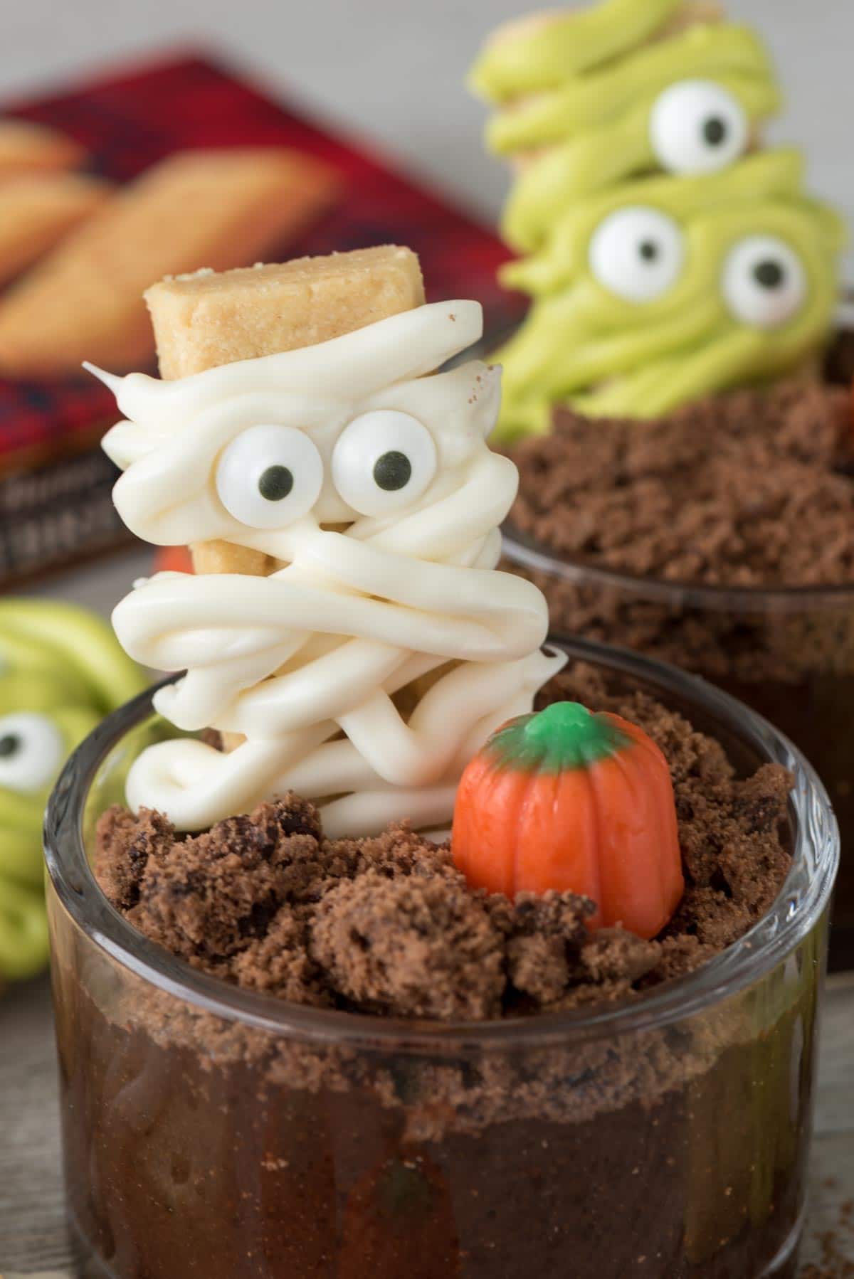 Mummy and Monster Dirt Cups