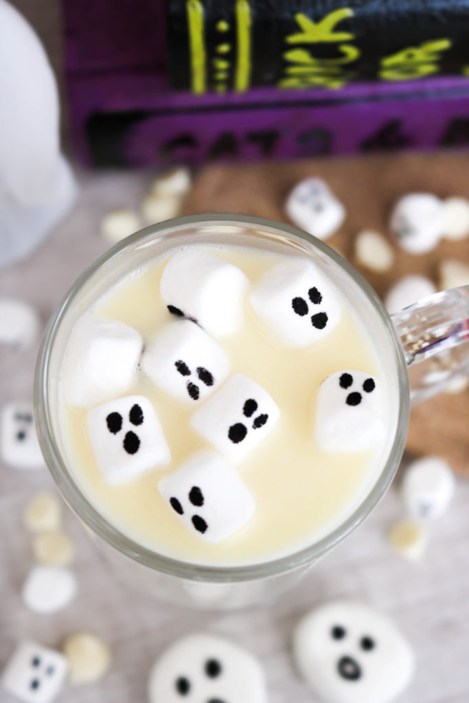 Marshmallow Ghost Hot Chocolate Toppers - Jelly Toast