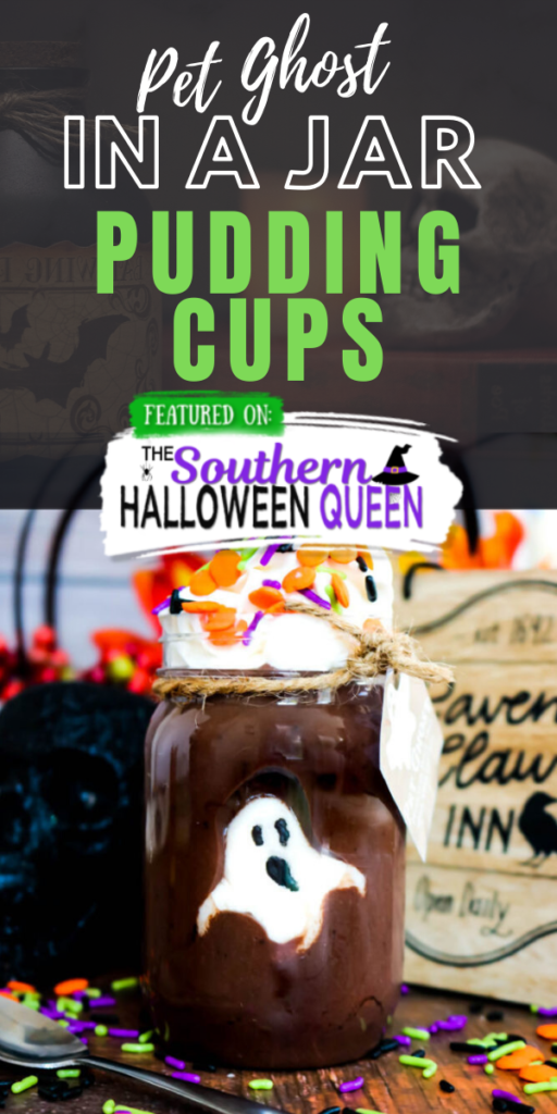 Pet Ghost in a Jar Pudding Cups