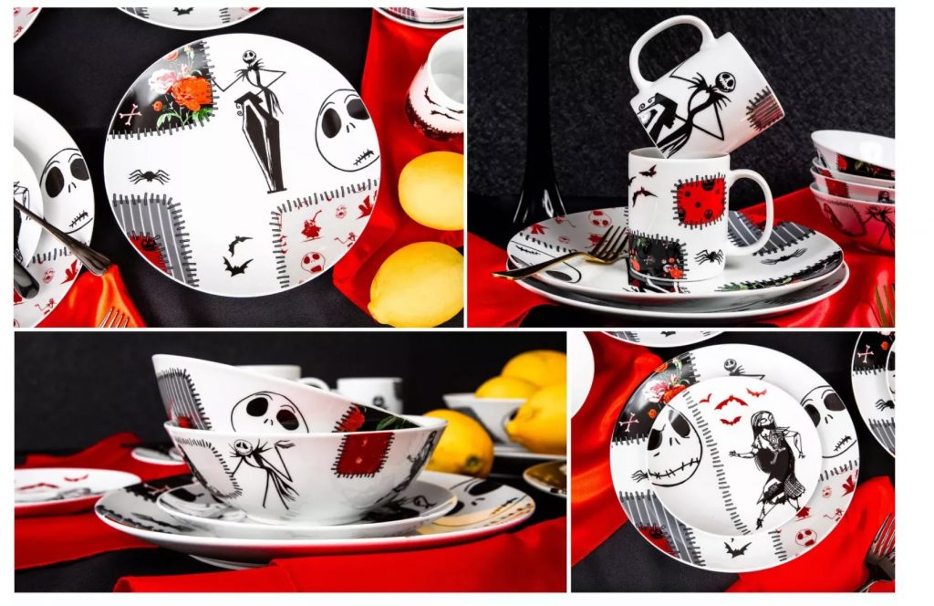 Seven20 The Nightmare Before Christmas Patched Up 16-Piece Dinnerware Set (3)