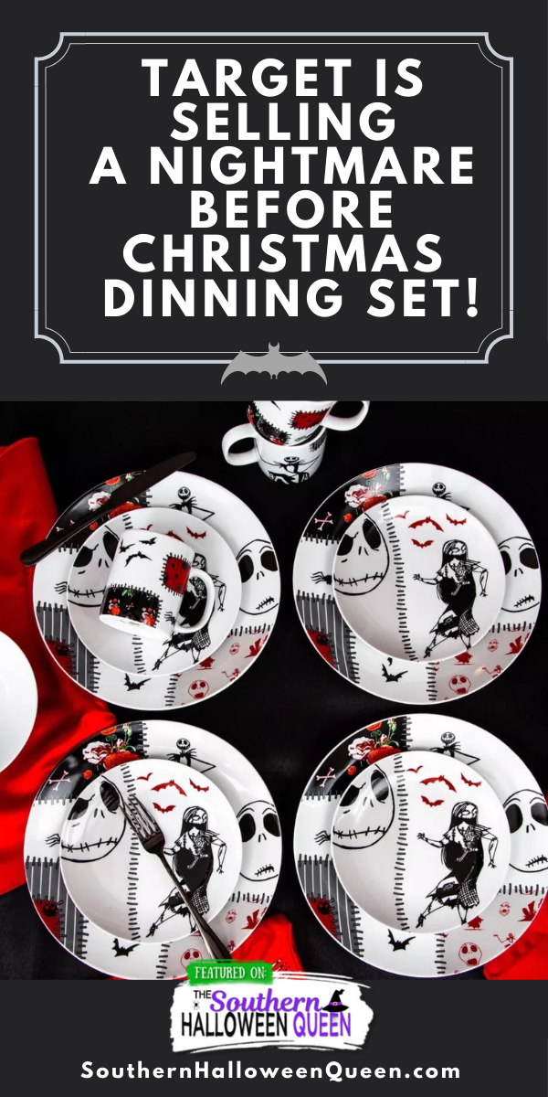 It may be summer but I'm ready for Halloween! Have you seen the Halloween Dinning Set that Target is selling this year? Target is selling a Nightmare Before Christmas dinning set and it's fantastic!! via @southernhalloweenqueen