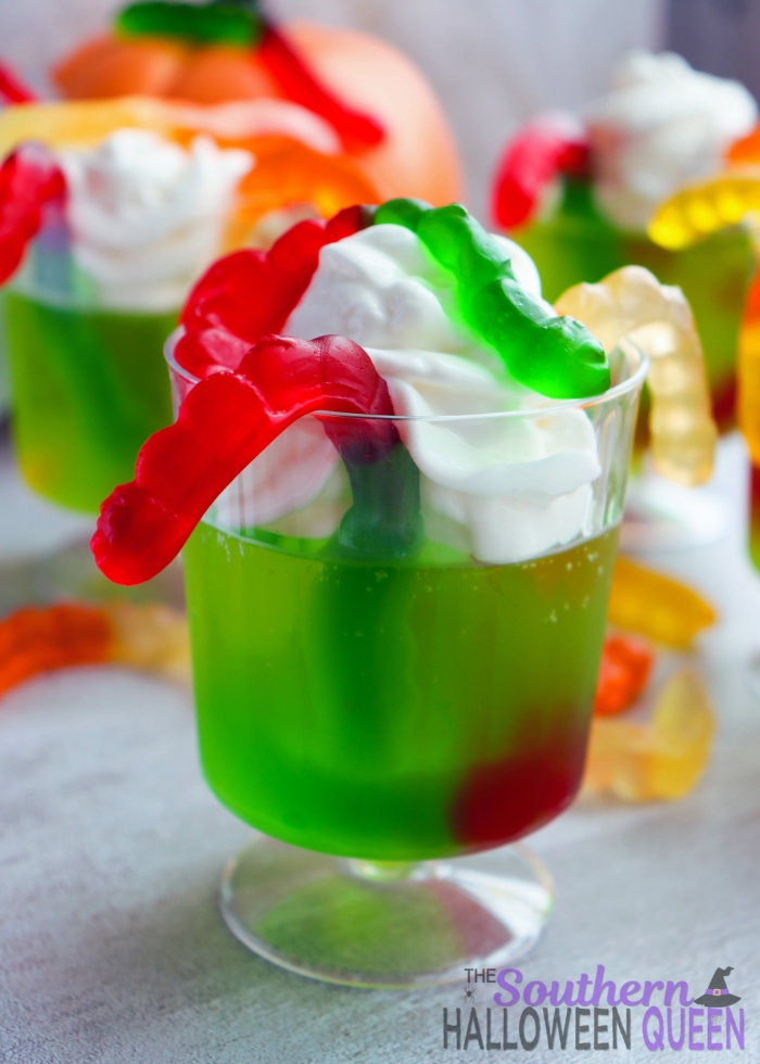 Wiggle, jiggle, and squirm — these Creepy Crawly Green Jell-O Cups are crawling with Halloween fun! Packed with gooey worms and ghostly green slime, they're a spook-tacular treat kids will love. So easy to make, it’s scary!