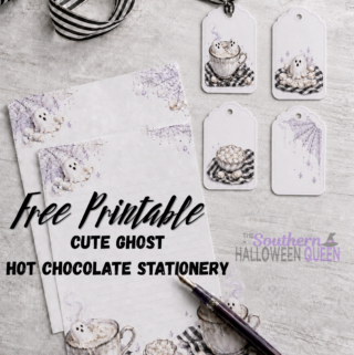 Download a free printable Ghost Hot Chocolate stationery set that is perfect for Halloween, based on my Ghost Hot Chocolate recipe! This Ghost Hot Chocolate Stationery set features melting marshmallow ghosts, recipe cards, labels, note cards, and gift tags.